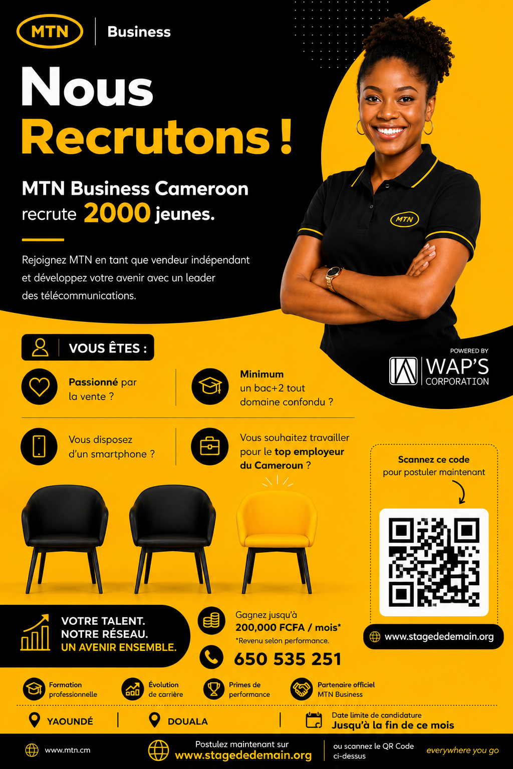 Stage de Demain — Recrutement 2000 jeunes